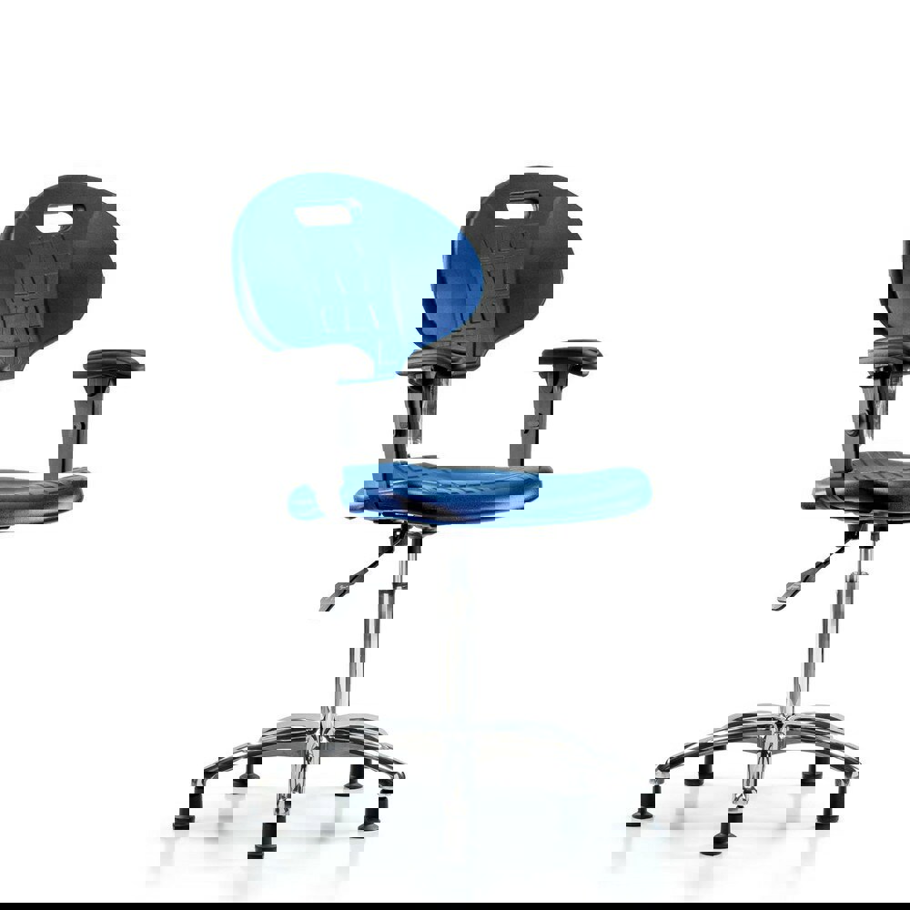 Task Chair: Polyurethane, Blue